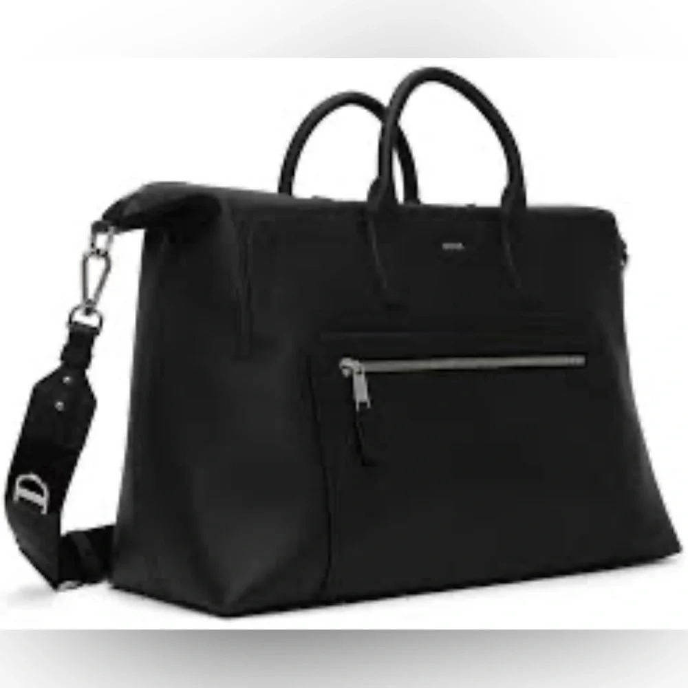 Boss Grained Leather Duffle Bag